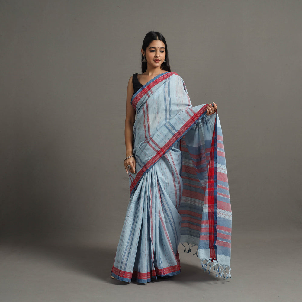 Blue - Ballakammi Cotton Handloom Saree 68