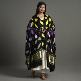 Multicolor - shibori clamp dyed modal silk dupatta