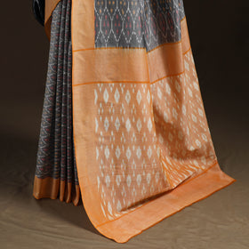 Pochampally Ikat Weave Mercerised Cotton Saree 06
