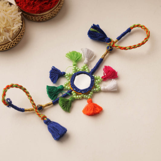 Mirror & Beadwork Rakhi