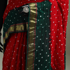 Kutch Tie-Dye Bandhani Cotton Saree with Blouse Piece 47