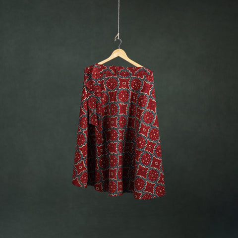 Ajrakh Hand Block Print Cotton Wrap Around Skirt 28