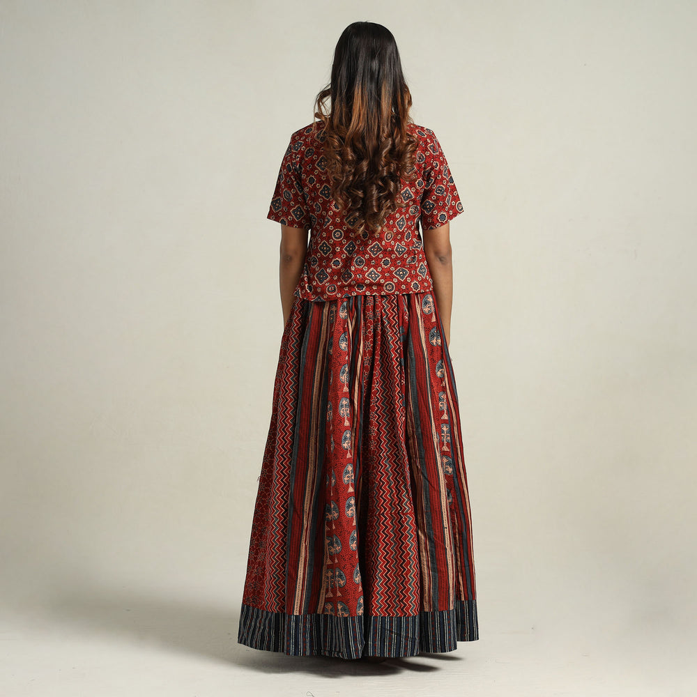 Ajrakh Patchwork Skirt 