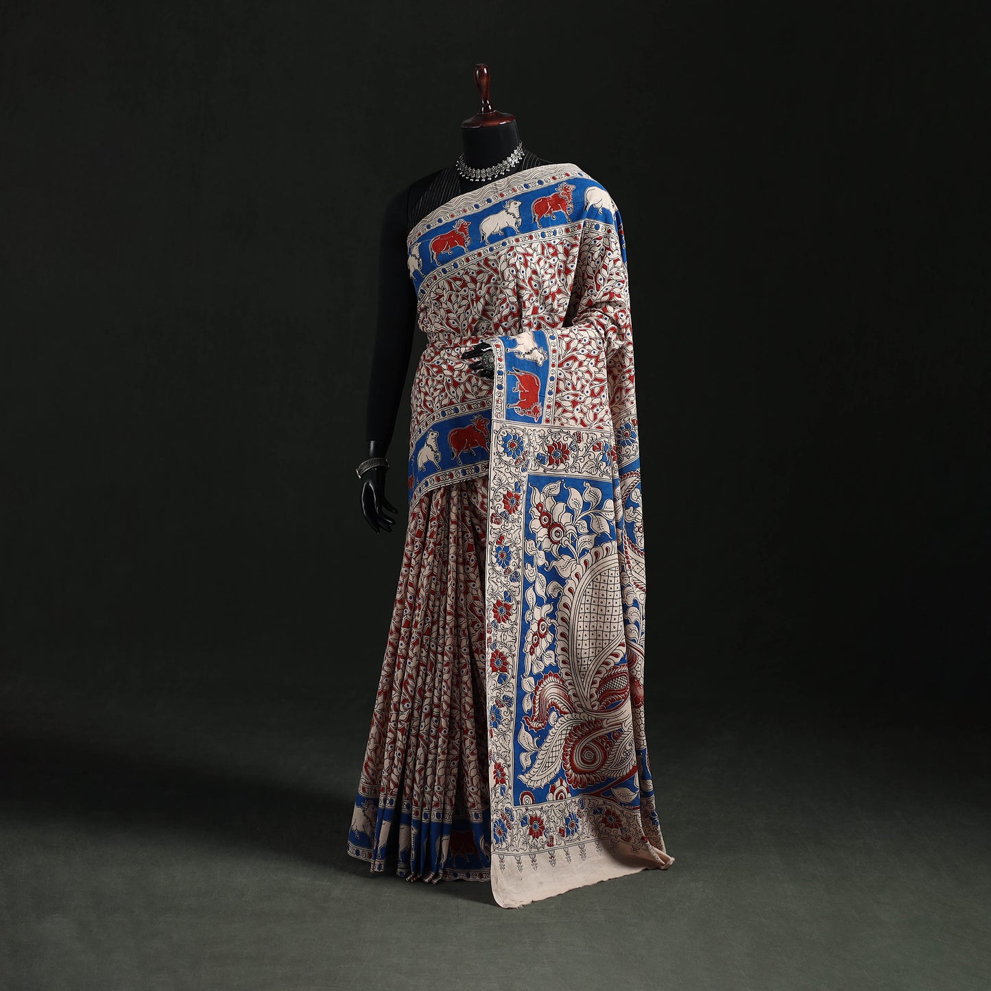 Kalamkari Printed Cotton Saree 10