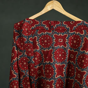 Ajrakh Hand Block Print Cotton Wrap Around Skirt 28