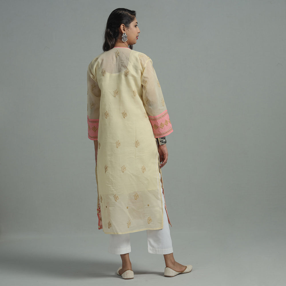 chikankari embroidered kurta