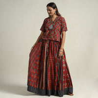 Ajrakh Patchwork Skirt 