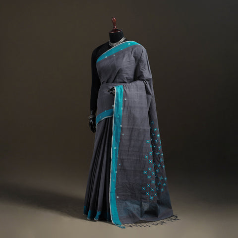 Godavari Jamdani 5 Square Buti Pure Handloom Cotton Saree 13