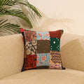 Buy Multicolor Handcrafted Cotton Patchwork Cushion Cover