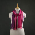 Pink - Double Shade Kumaun Handwoven Pure Merino Wool Stole 143