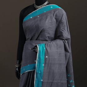 Godavari Jamdani 5 Square Buti Pure Handloom Cotton Saree 13