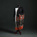 Black - Mata Ni Pachedi Handpainted Natural Dyed Chanderi Silk Handloom Dupatta 21