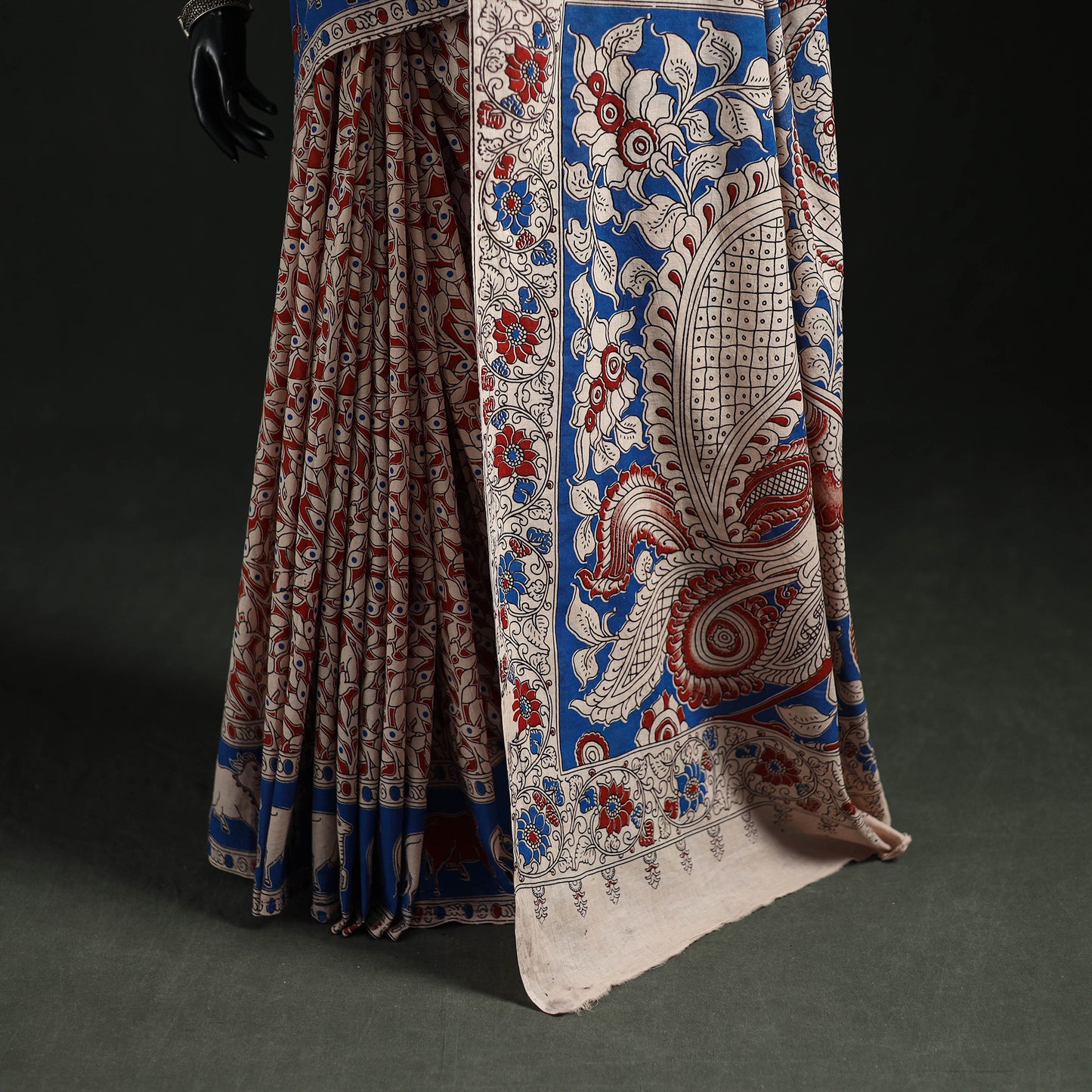 Kalamkari Printed Cotton Saree 10