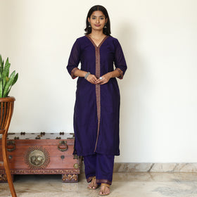 Dharwad Cotton Kurta with Palazzo & Dupatta Set 11