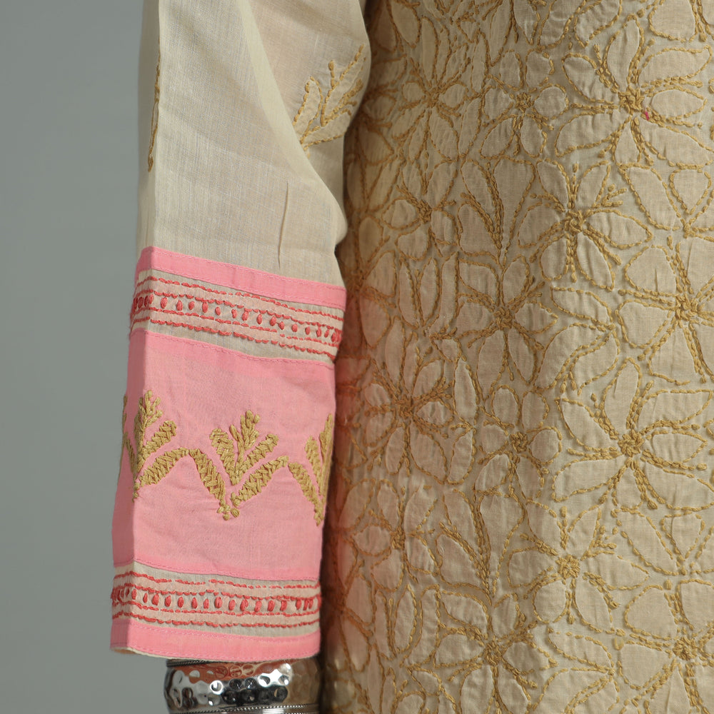 chikankari embroidered kurta