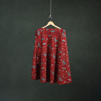 Ajrakh Hand Block Print Cotton Wrap Around Skirt 29