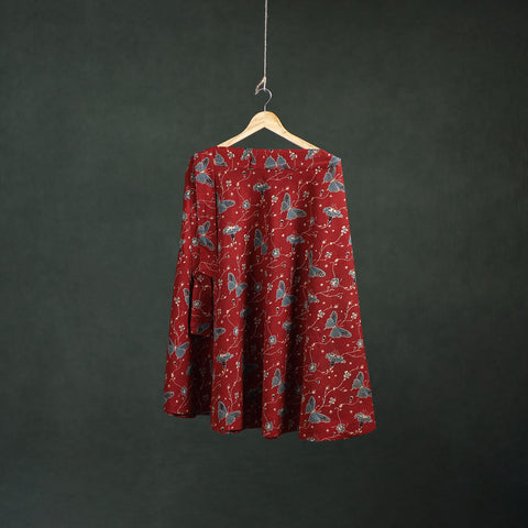 Ajrakh Hand Block Print Cotton Wrap Around Skirt 29