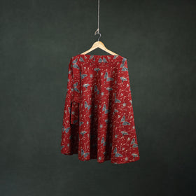 Ajrakh Hand Block Print Cotton Wrap Around Skirt 29