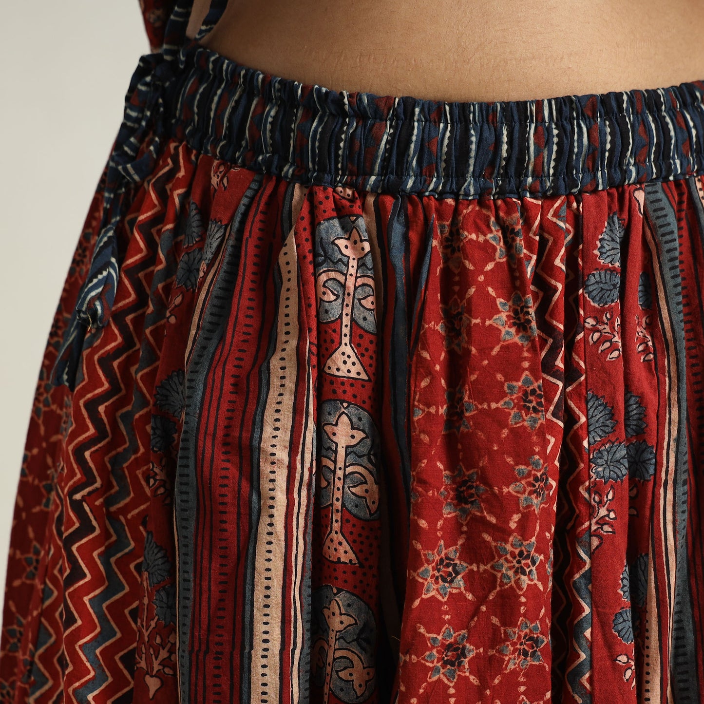 Ajrakh Patchwork Skirt 