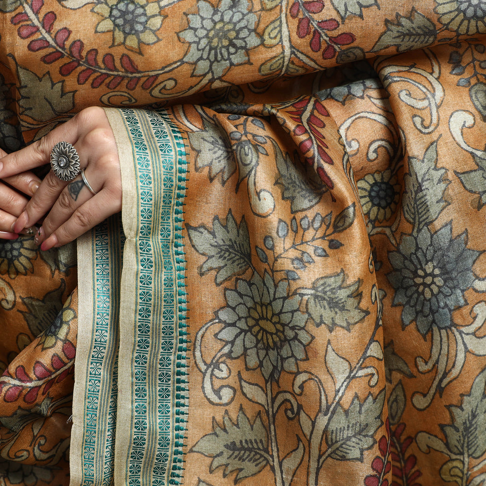 kalamkari silk dupatta