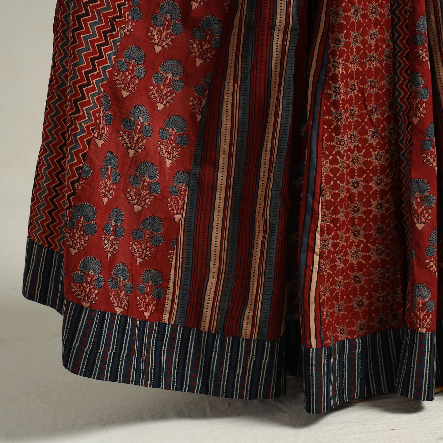 Ajrakh Patchwork Skirt 