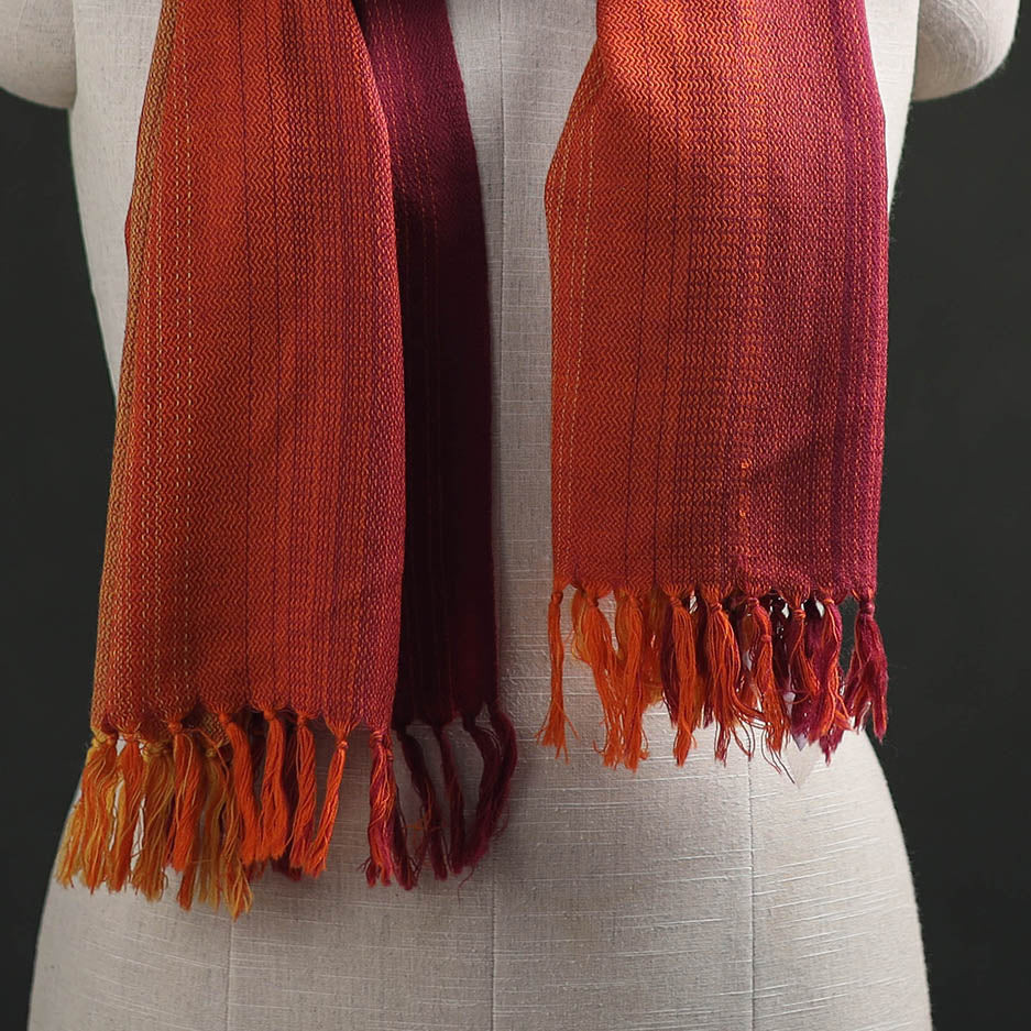Multicolor - Double Shade Kumaun Handwoven Pure Merino Wool Stole 146