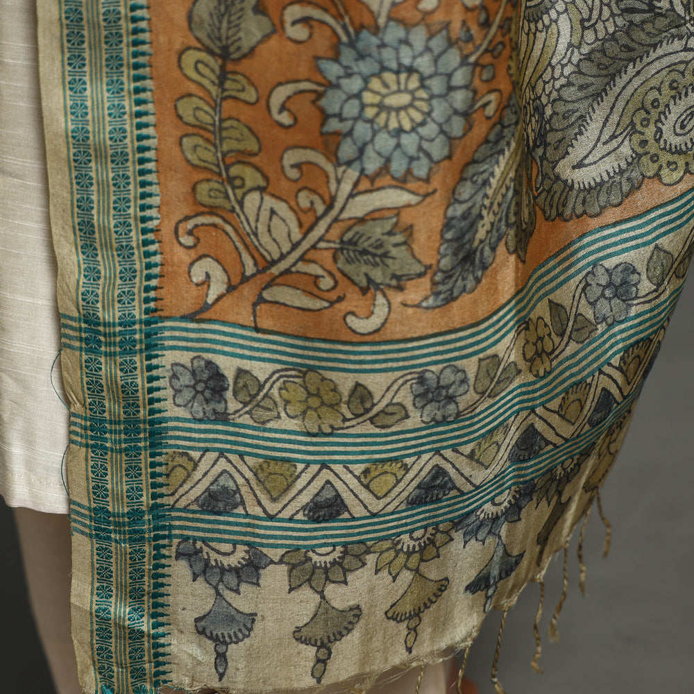 kalamkari silk dupatta