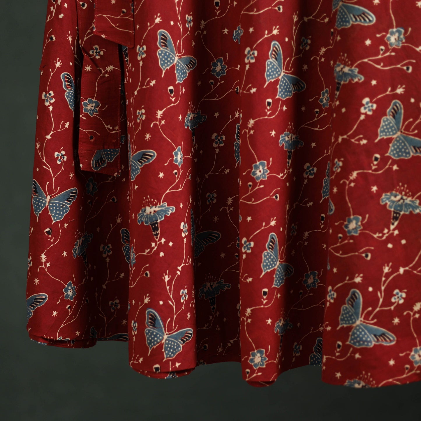 Ajrakh Hand Block Print Cotton Wrap Around Skirt 29