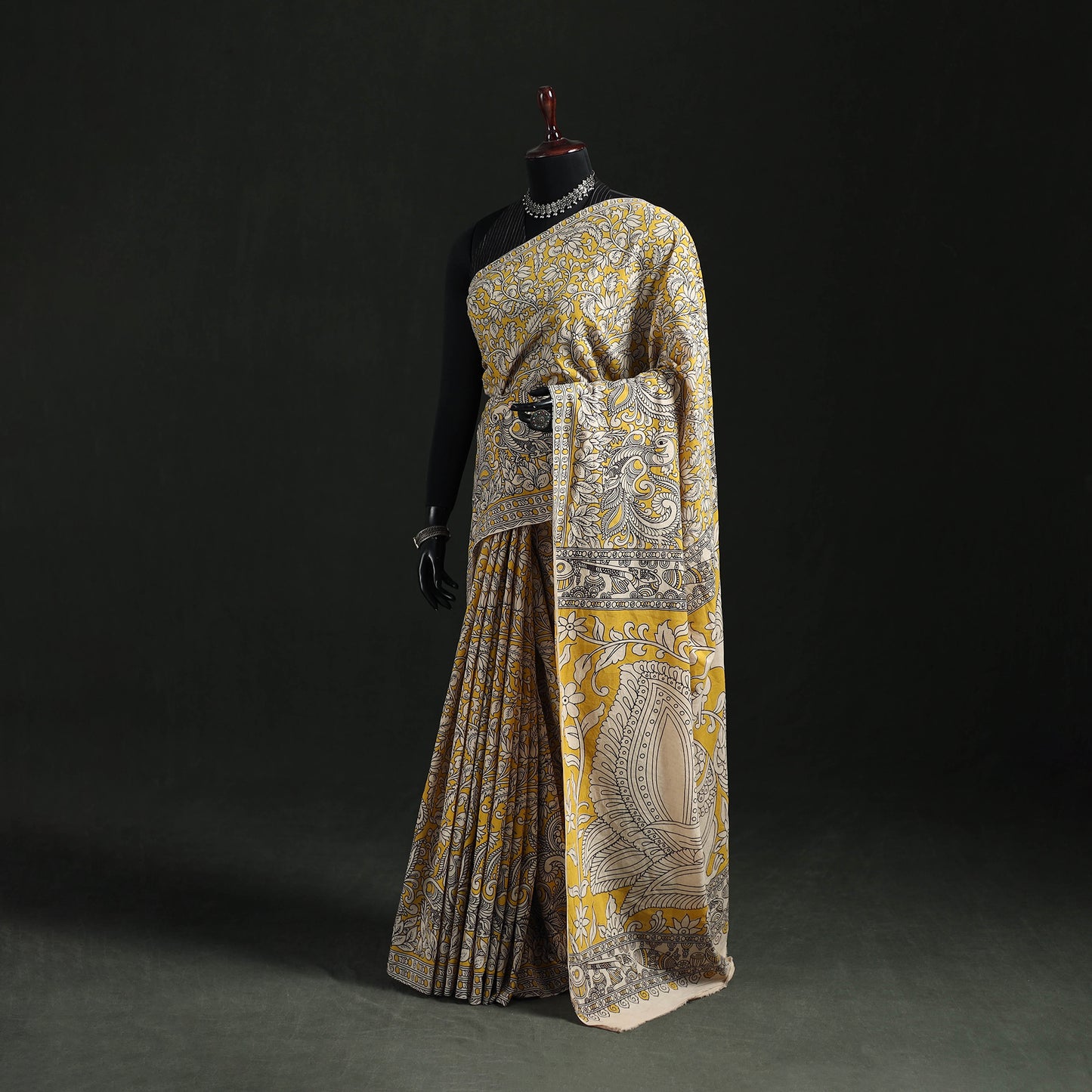 Kalamkari Printed Cotton Saree 11