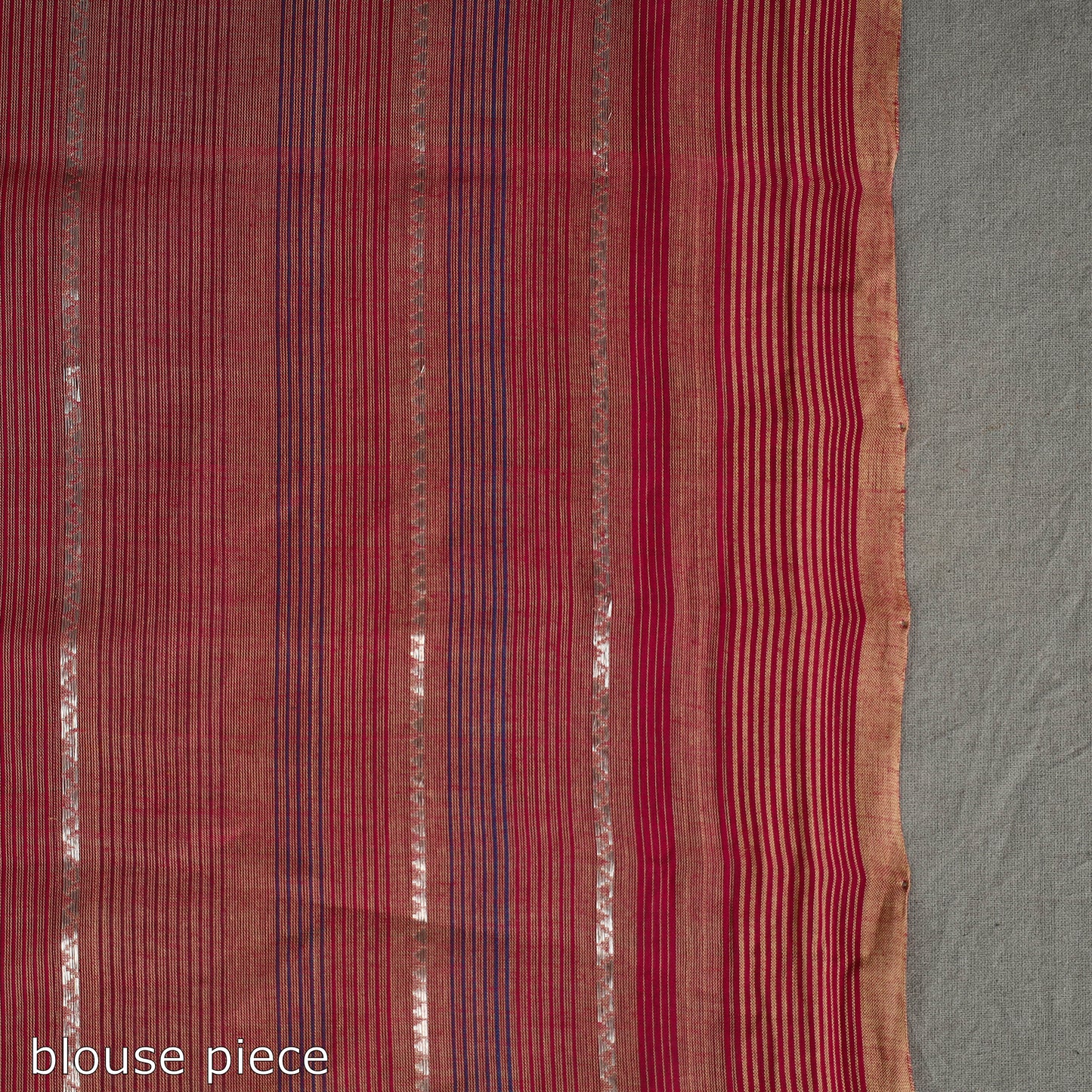 Yellow - Zari Stripes Cotton Handloom Saree 14