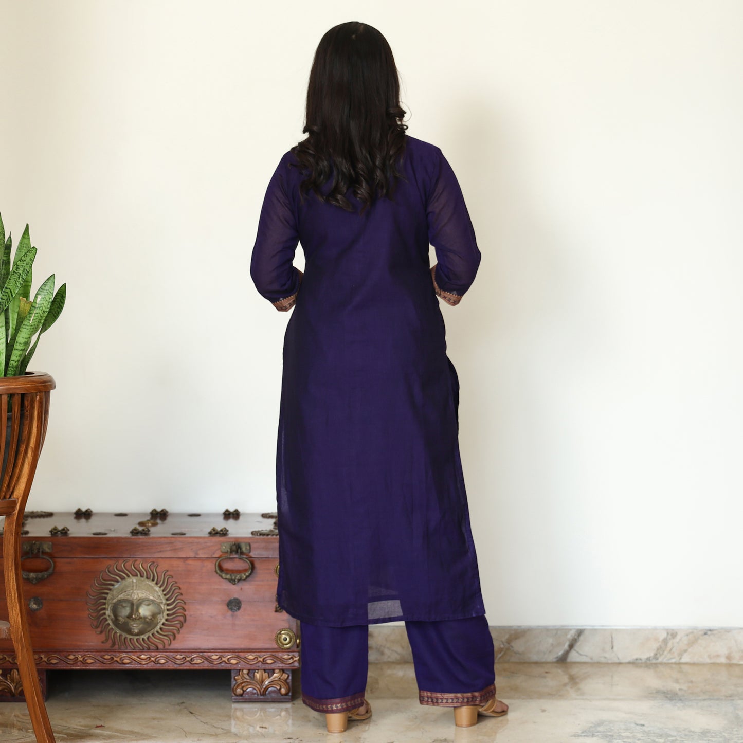 Dharwad Cotton Kurta with Palazzo & Dupatta Set 11