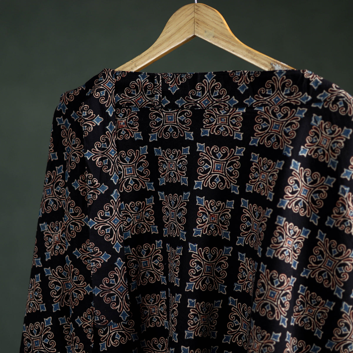 Ajrakh Hand Block Print Cotton Wrap Around Skirt 07