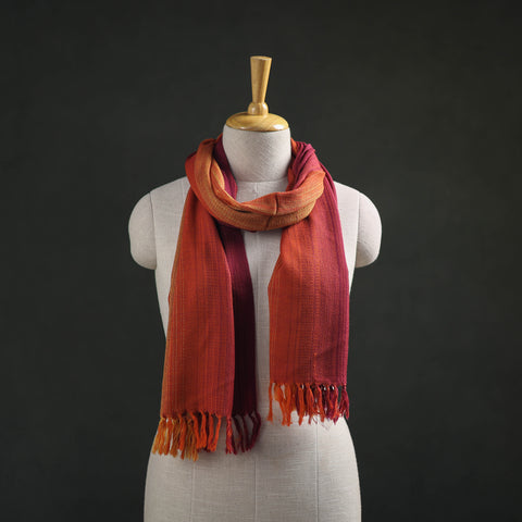 Multicolor - Double Shade Kumaun Handwoven Pure Merino Wool Stole 146