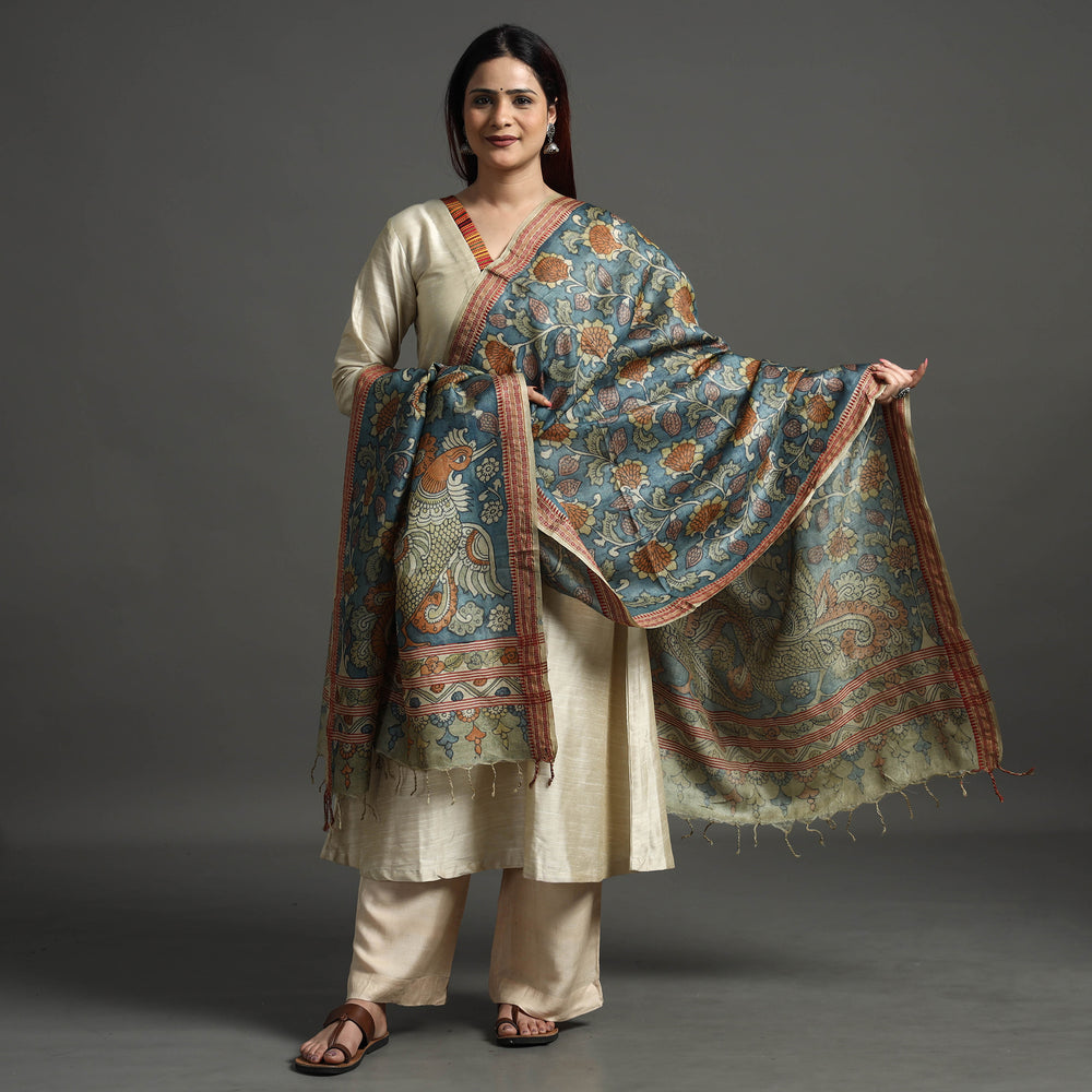 kalamkari silk dupatta