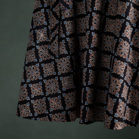 Ajrakh Hand Block Print Cotton Wrap Around Skirt 07
