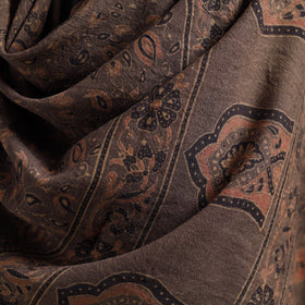 Ajrakh Hand Block Print Natural Dyed Handwoven Acrylic Wool Shawl 27