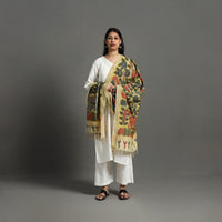 Mangalagiri Cotton Handpainted Pen Work Kalamkari Dupatta 09