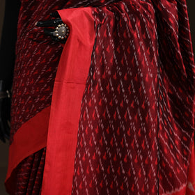 Pochampally Ikat Weave Mercerised Cotton Saree 08