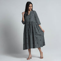 jacquard cotton dress