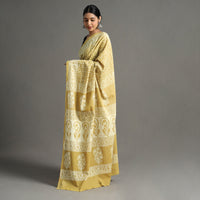 block printed saree