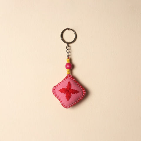 Handcrafted Phulkari Embroidered Keychain 20