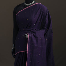 Godavari Jamdani Triangle Buti Pure Handloom Cotton Saree 14