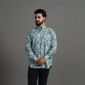 Buy Kantha Stitch Cotton Short Jaipur Kurta for Men
