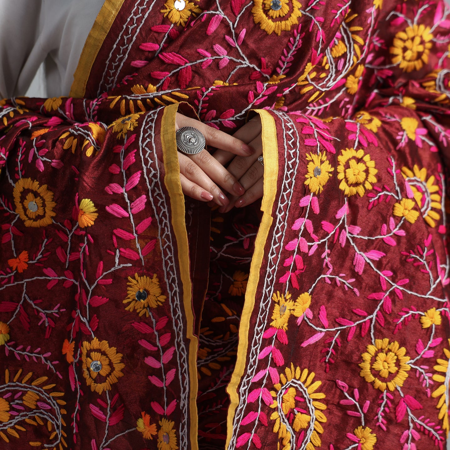 Phulkari Embroidered Dupatta