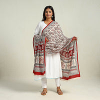 Multicolor - Hand Block Print Cotton Bagh Dupatta 23