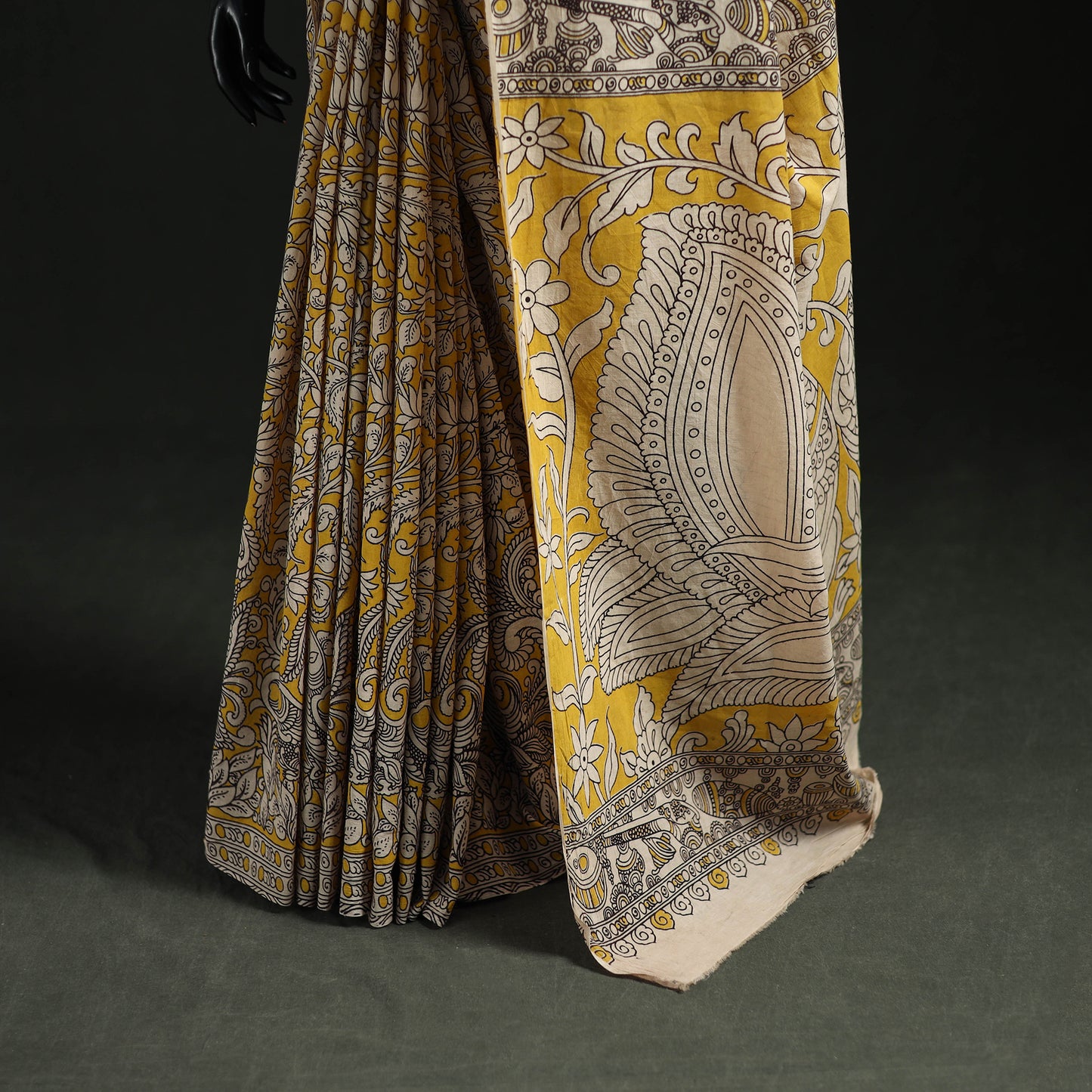 Kalamkari Printed Cotton Saree 11