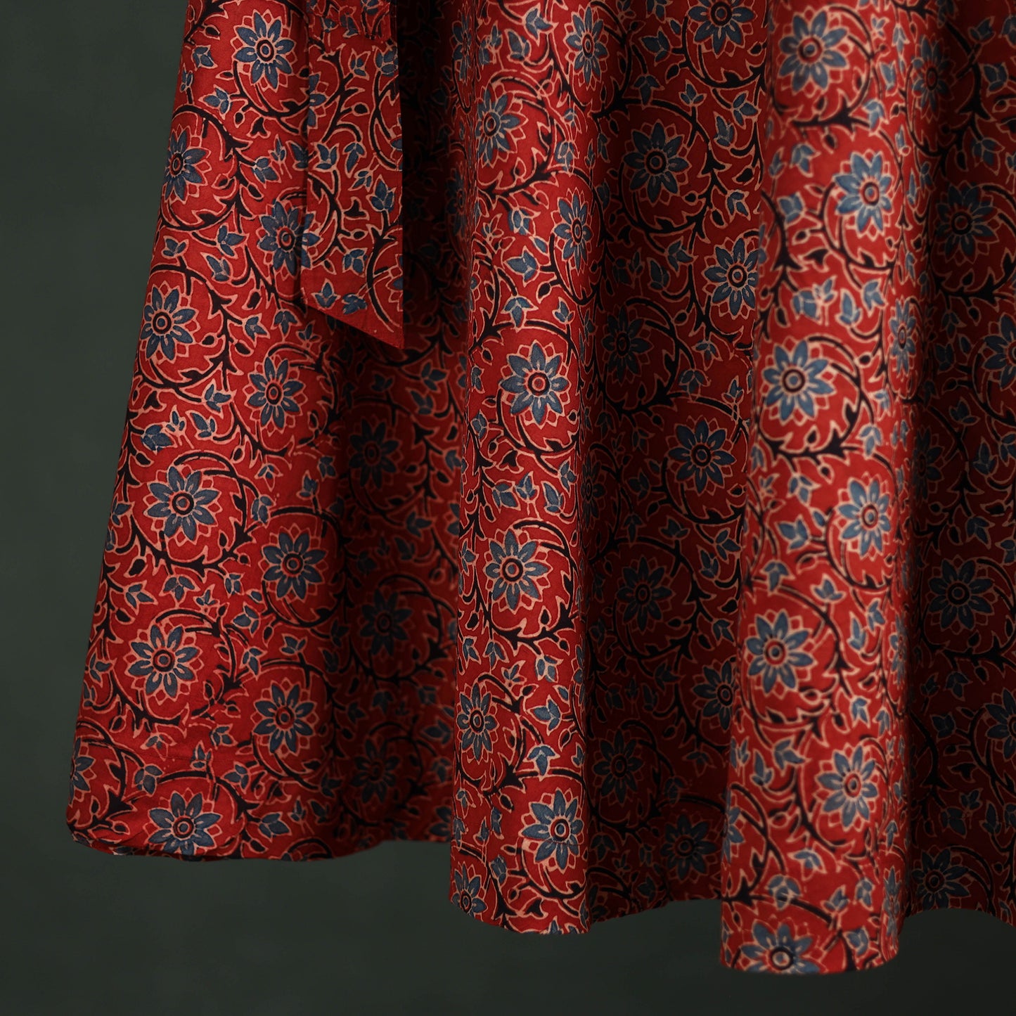 Ajrakh Hand Block Print Cotton Wrap Around Skirt 30