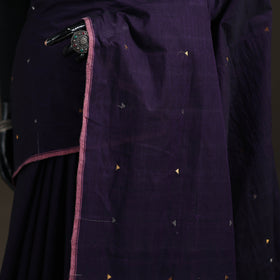Godavari Jamdani Triangle Buti Pure Handloom Cotton Saree 14