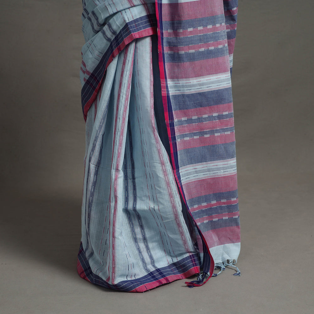 Blue - Ballakammi Cotton Handloom Saree 69