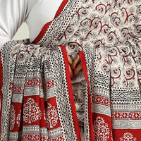 Multicolor - Hand Block Print Cotton Bagh Dupatta 23